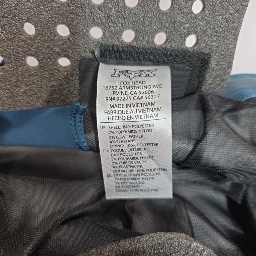 Fox 180 Mens Racing Pants Size 36 Turquoise And Orange - Picture 8 of 12